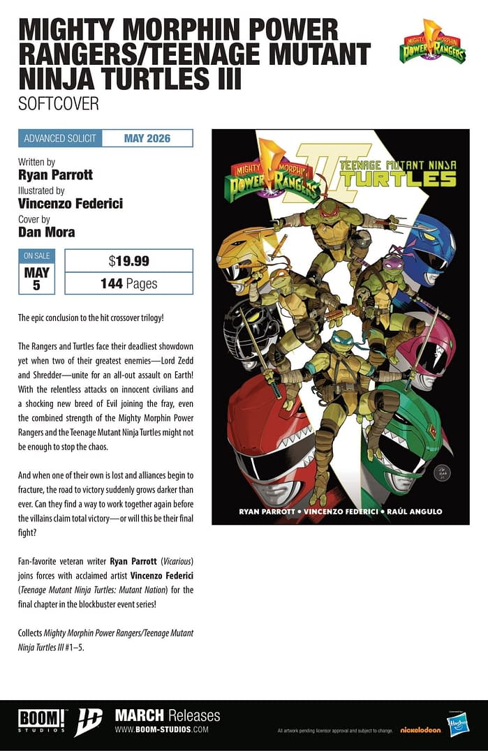 Boom Studios' March 2026 Full Solicits