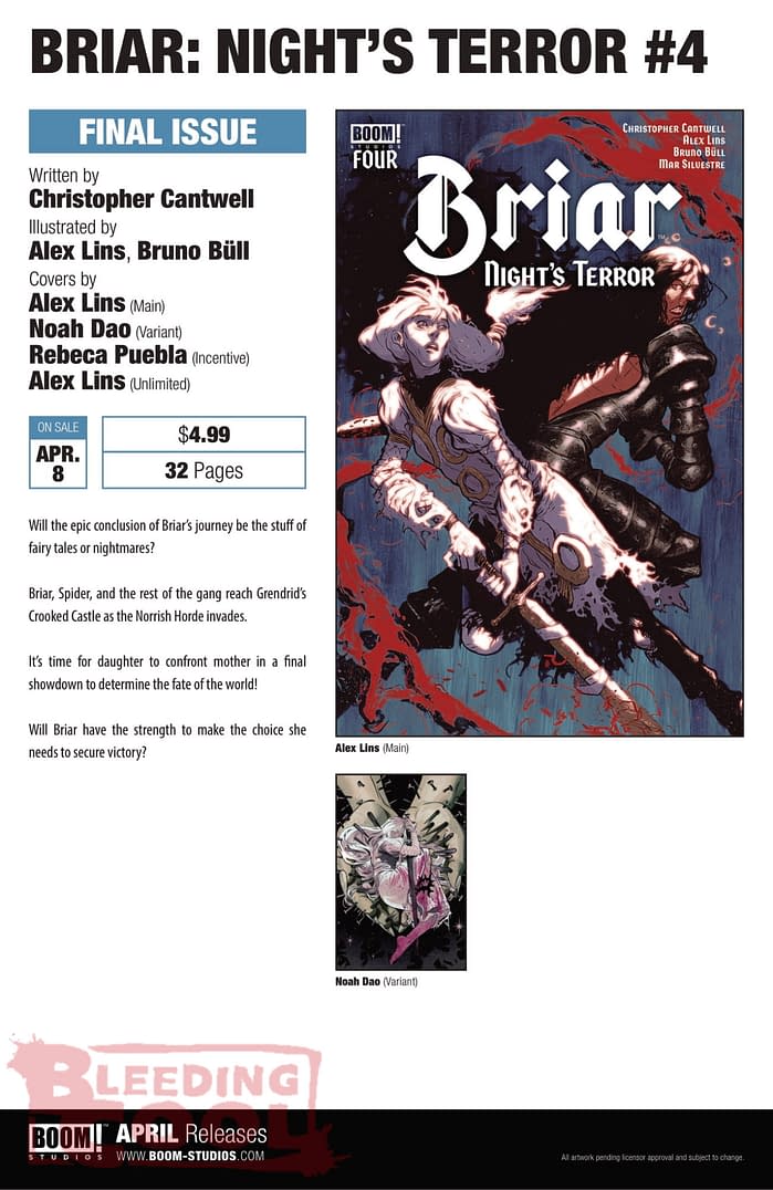 Boom Studios April 2026 Full Solicits