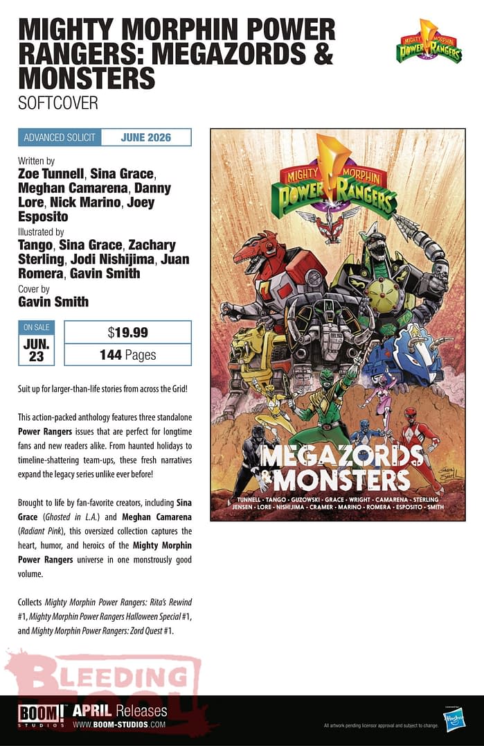 Boom Studios April 2026 Full Solicits