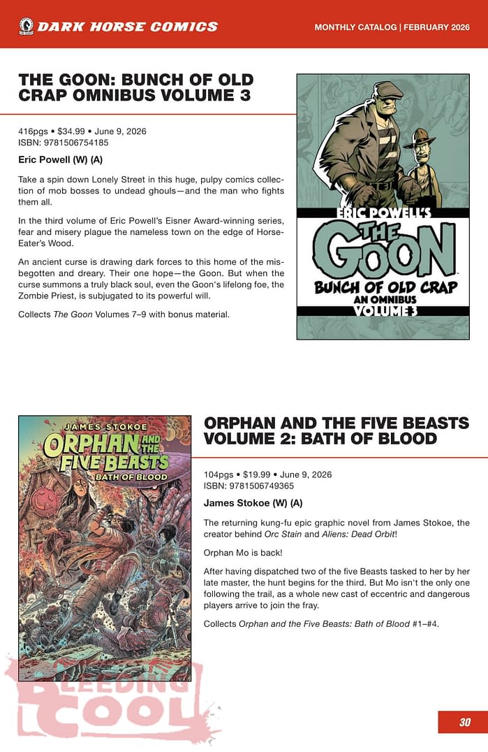 Dark Horse May 2026 Full Solicits