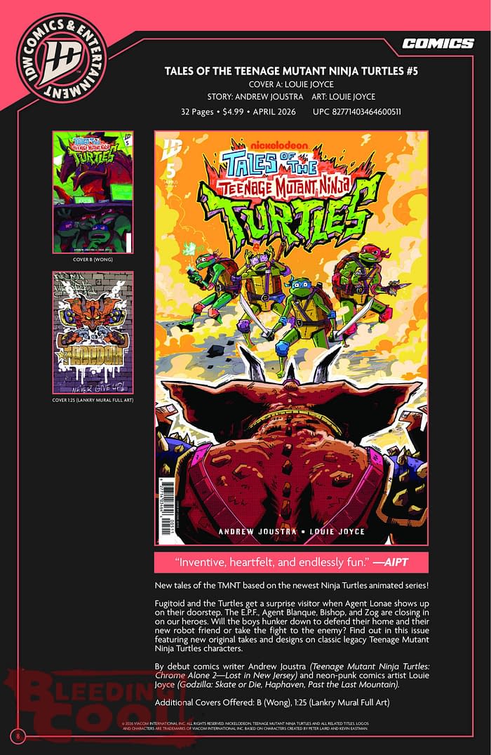 IDW April 2026 Full Solicits