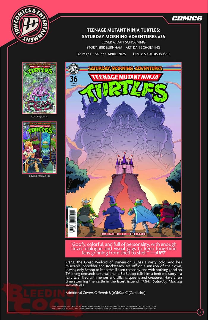 IDW April 2026 Full Solicits