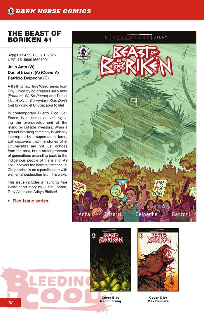 Dark Horse Comics July 2026 Full Solicits And Solicitations