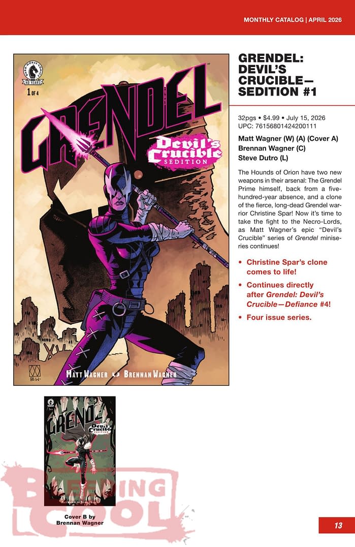 Dark Horse Comics July 2026 Full Solicits And Solicitations
