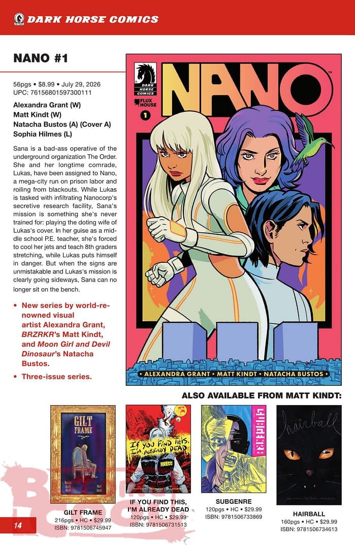 Dark Horse Comics July 2026 Full Solicits And Solicitations