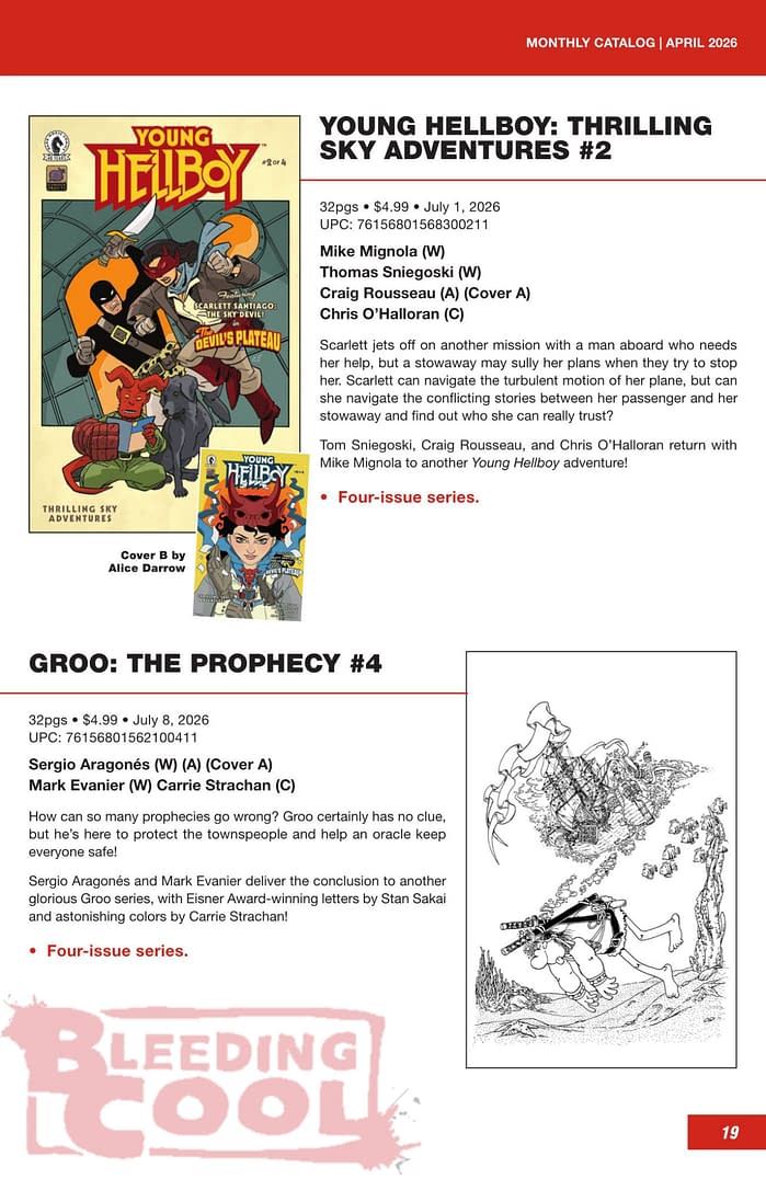 Dark Horse Comics July 2026 Full Solicits And Solicitations