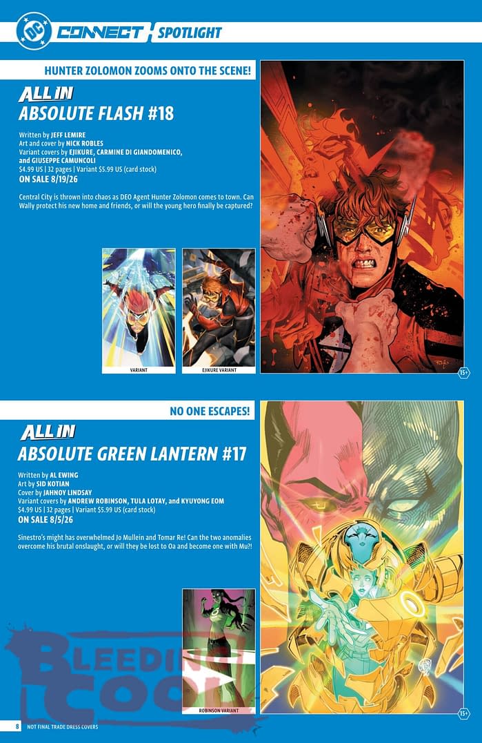 DC Comics August 2026 Solicits And Solicitations