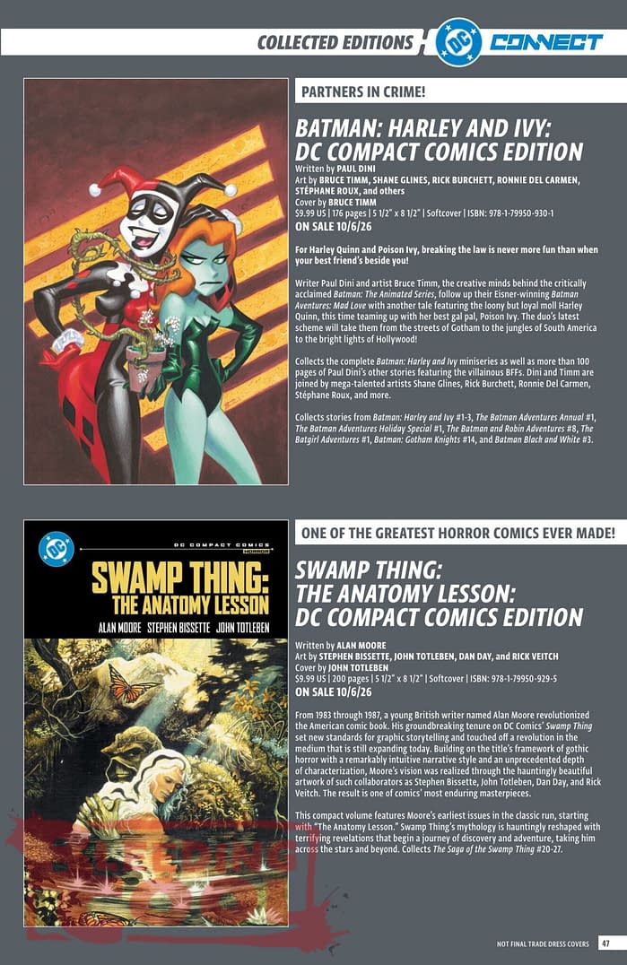 DC Comics August 2026 Solicits And Solicitations