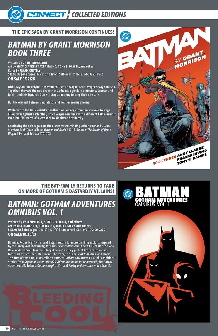 DC Comics August 2026 Solicits And Solicitations