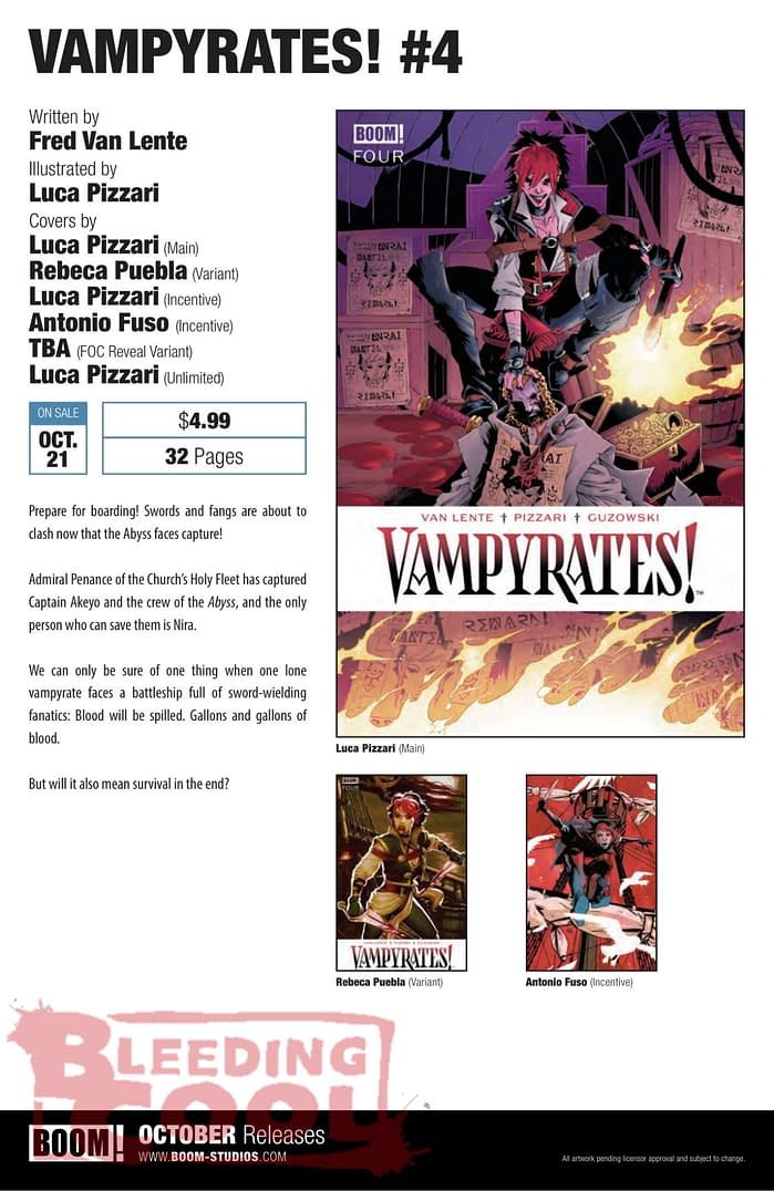 Boom Studios Official Full October 2026 Solicits, With Cassie #1