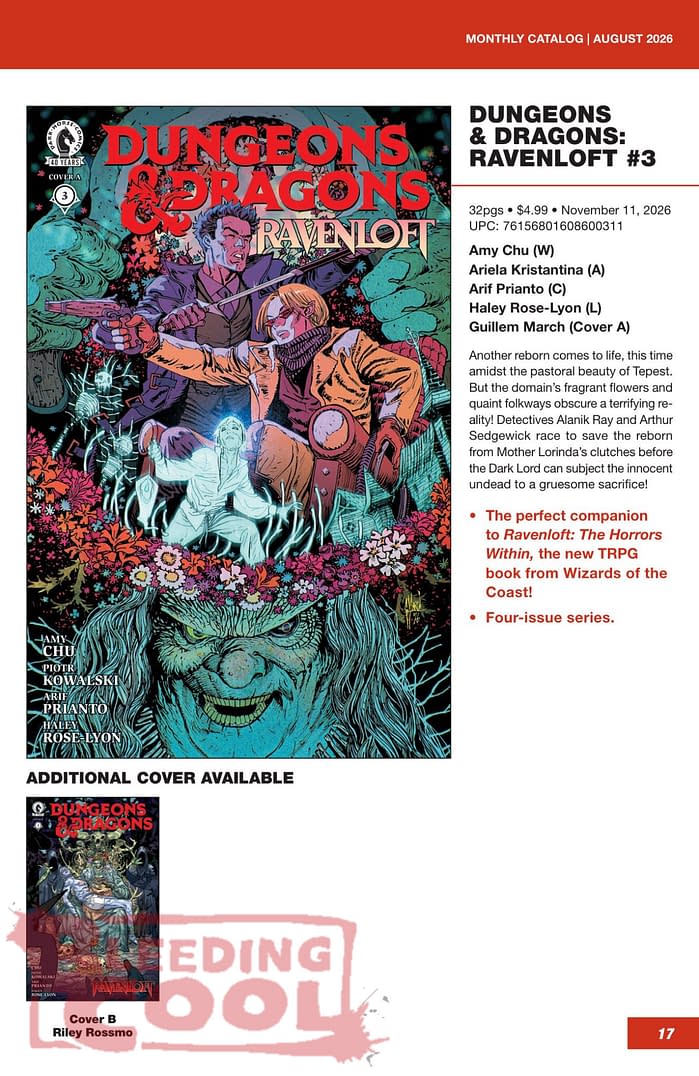 Dark Horse Comics' Official Full October 2026 Solicits