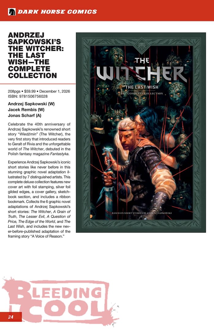 Dark Horse Comics' Official Full October 2026 Solicits