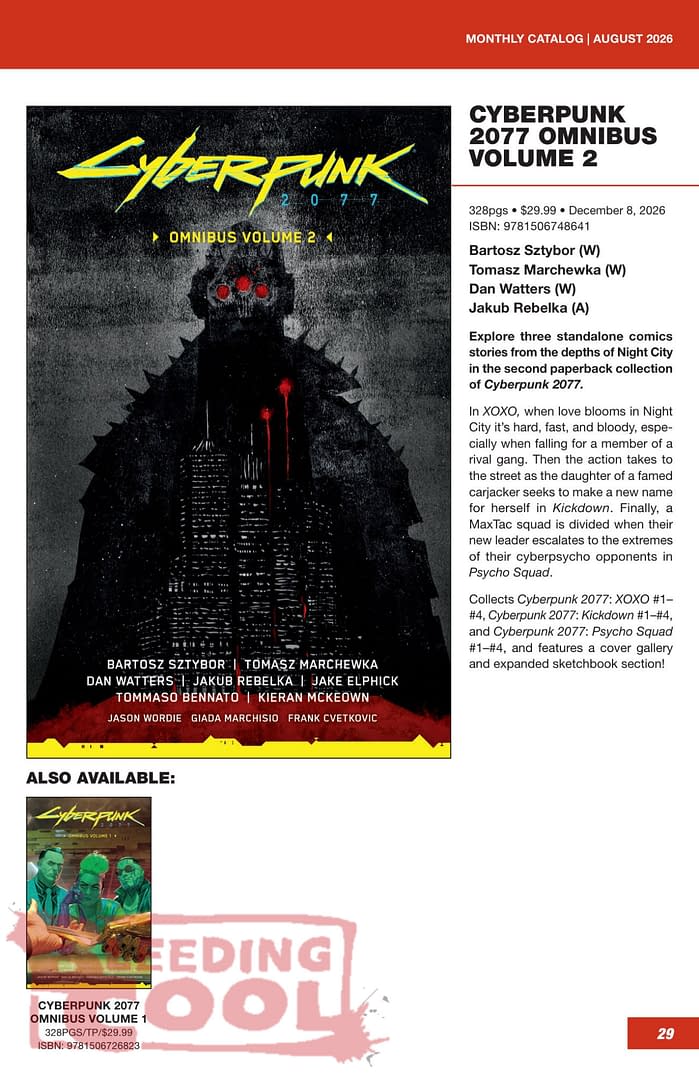 Dark Horse Comics' Official Full October 2026 Solicits
