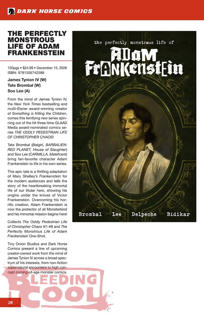 Dark Horse Comics' Official Full October 2026 Solicits