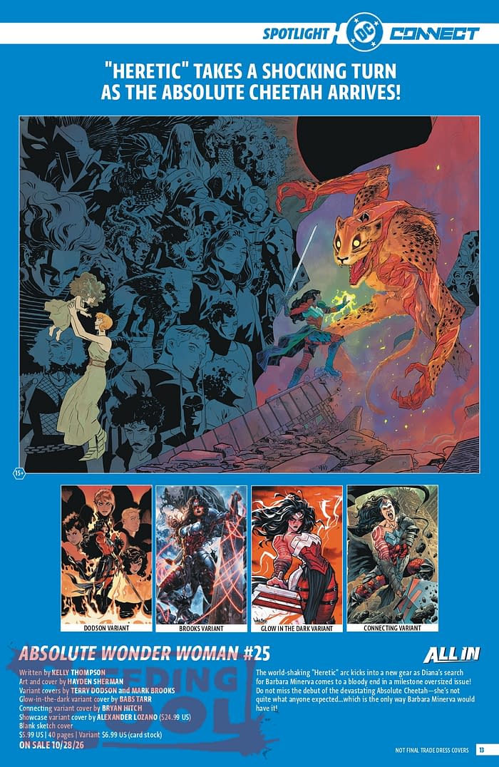 Official: DC Comic Full October 2026 Solicits And Solicitations