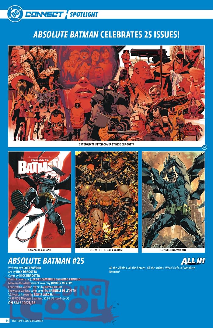 Official: DC Comic Full October 2026 Solicits And Solicitations