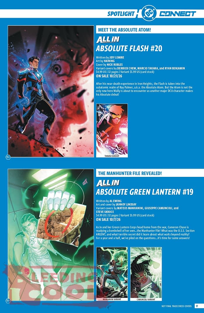 Official: DC Comic Full October 2026 Solicits And Solicitations