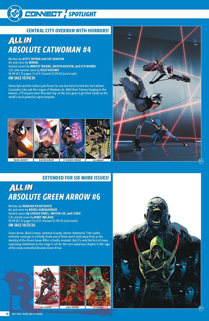 Official: DC Comic Full October 2026 Solicits And Solicitations