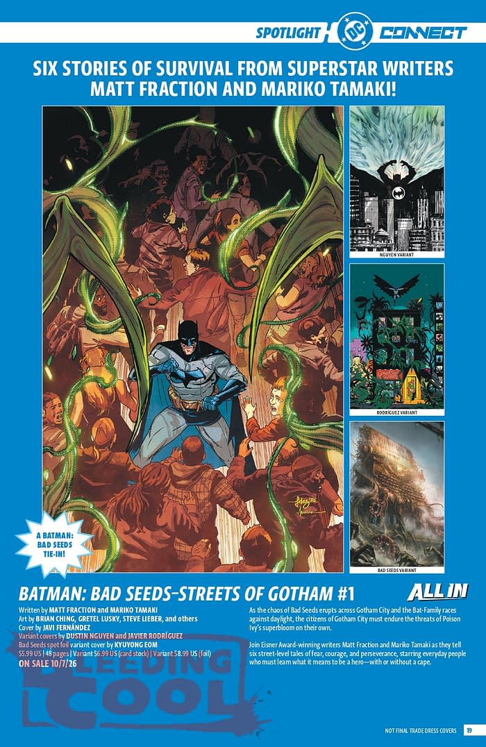 Official: DC Comic Full October 2026 Solicits And Solicitations