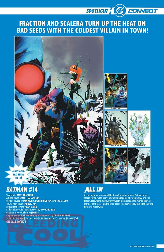 Official: DC Comic Full October 2026 Solicits And Solicitations