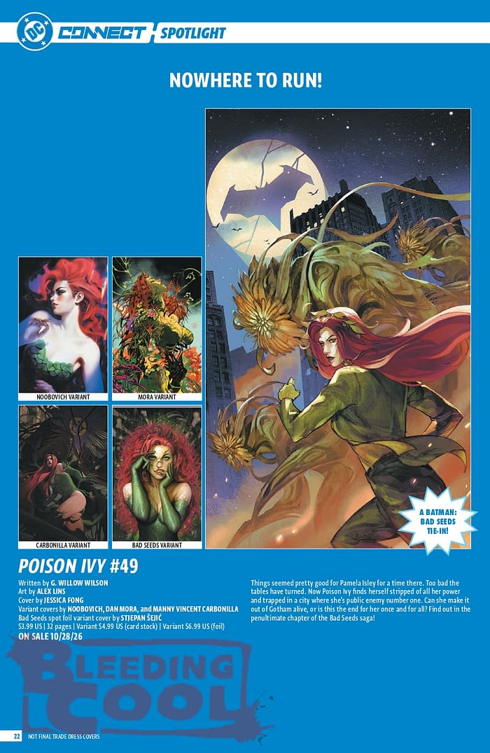 Official: DC Comic Full October 2026 Solicits And Solicitations