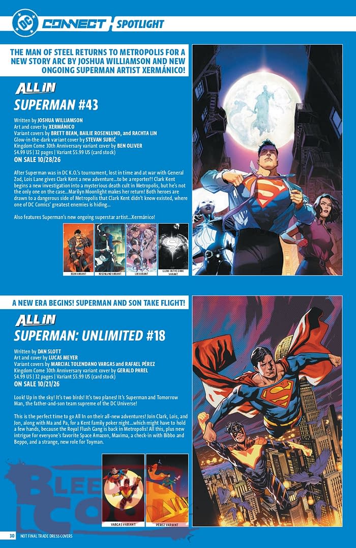 Official: DC Comic Full October 2026 Solicits And Solicitations