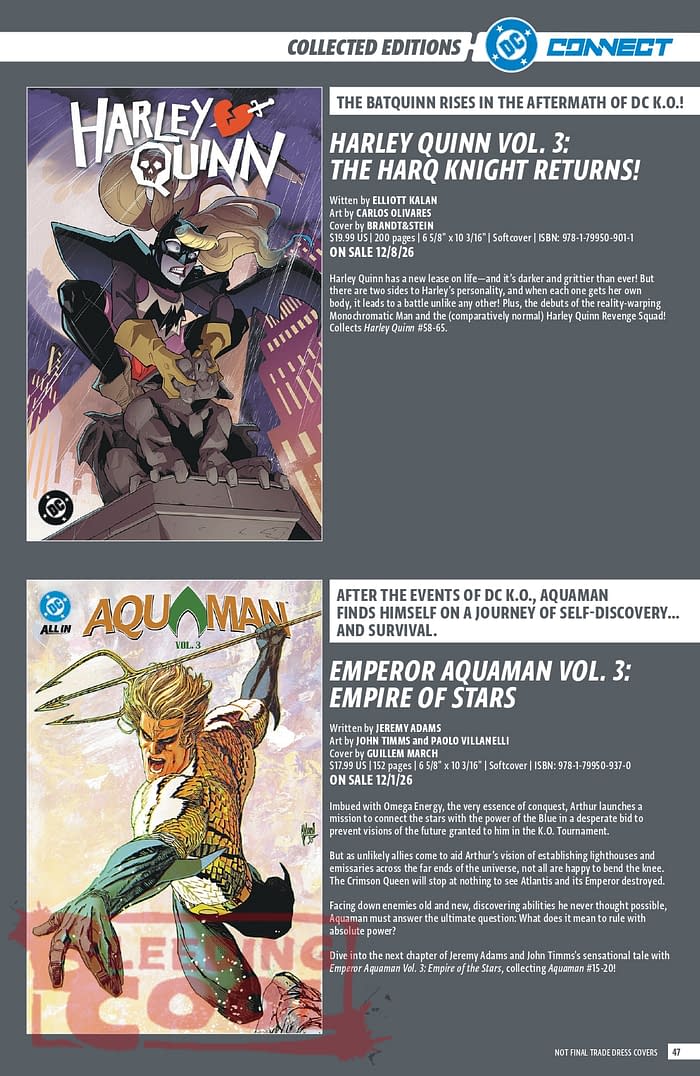 Official: DC Comic Full October 2026 Solicits And Solicitations