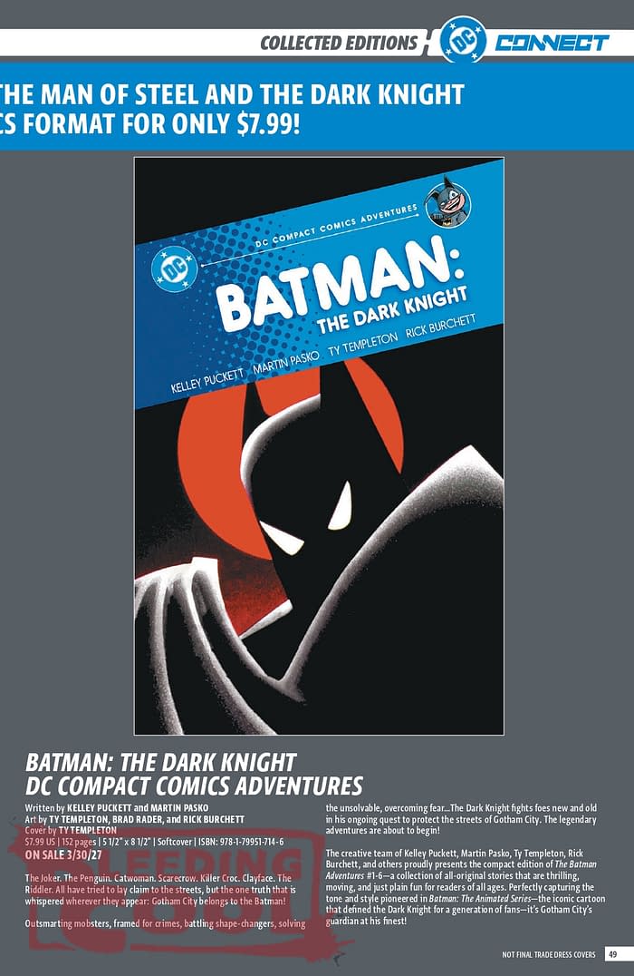 Official: DC Comic Full October 2026 Solicits And Solicitations