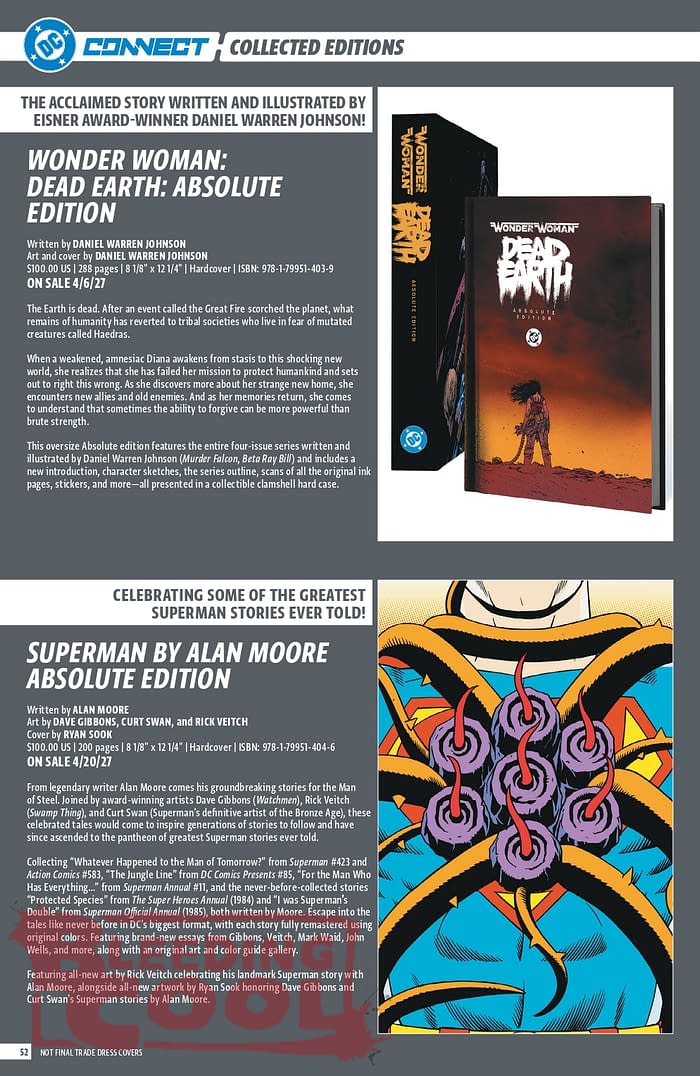 Official: DC Comic Full October 2026 Solicits And Solicitations