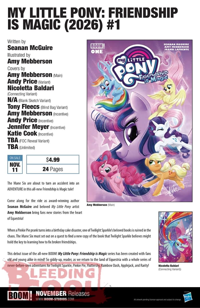 Exclusive: Boom Studios November 2026 Solicits