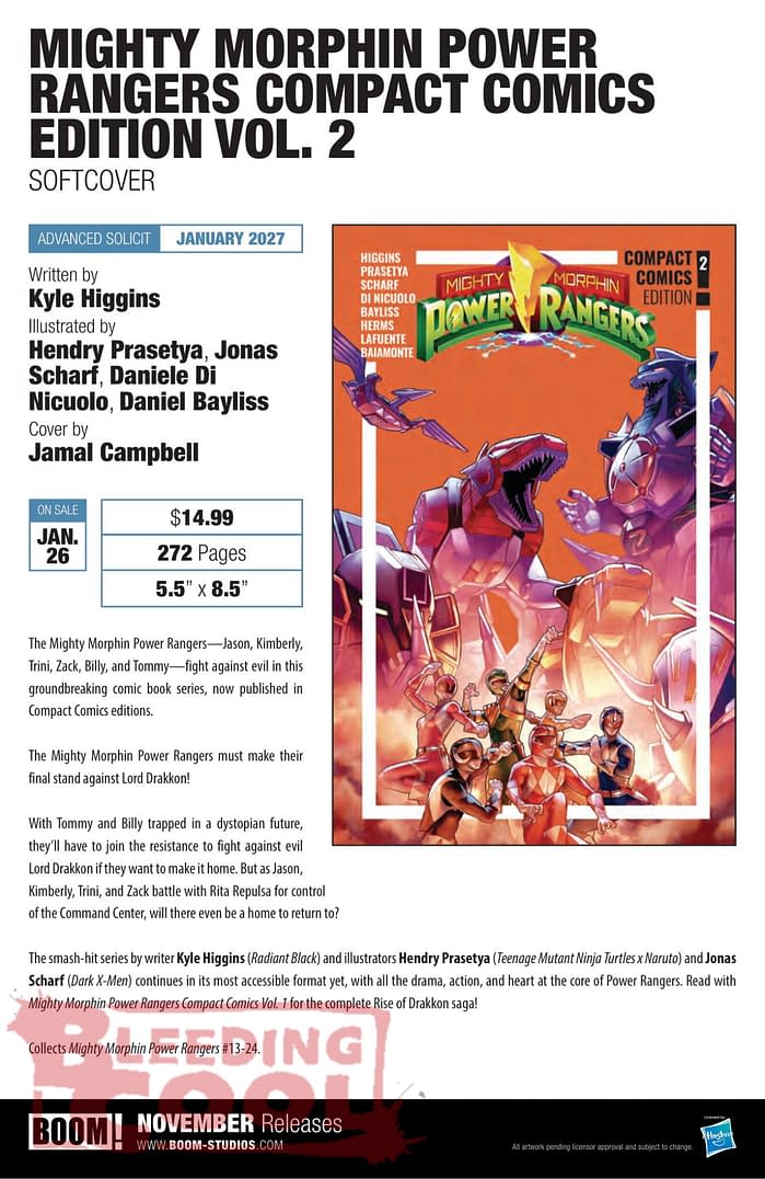 Exclusive: Boom Studios November 2026 Solicits