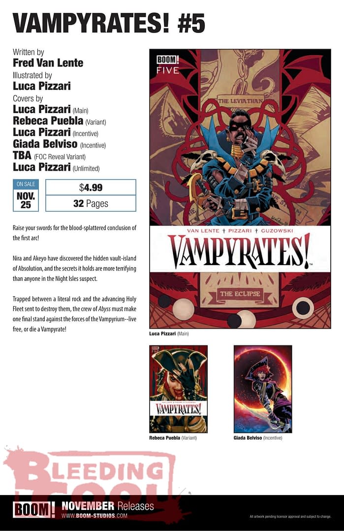 Exclusive: Boom Studios November 2026 Solicits