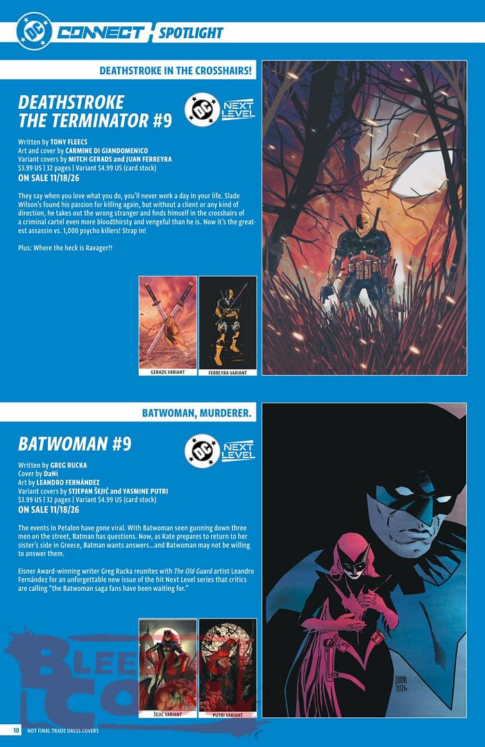 DC Comics Full Official November 2026 Solicits