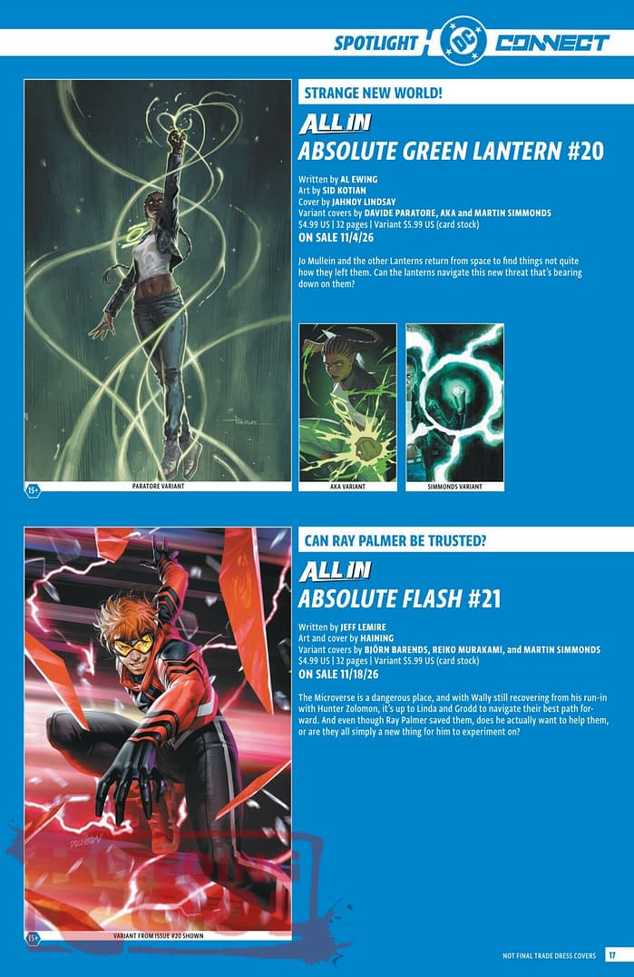 DC Comics Full Official November 2026 Solicits