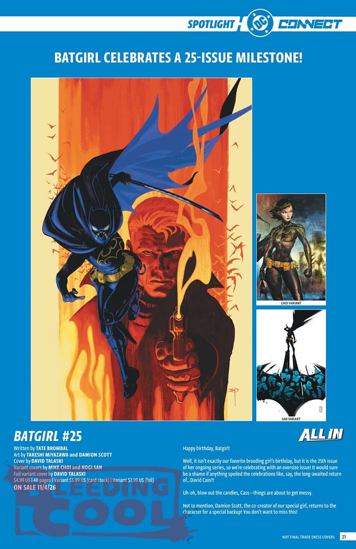 DC Comics Full Official November 2026 Solicits