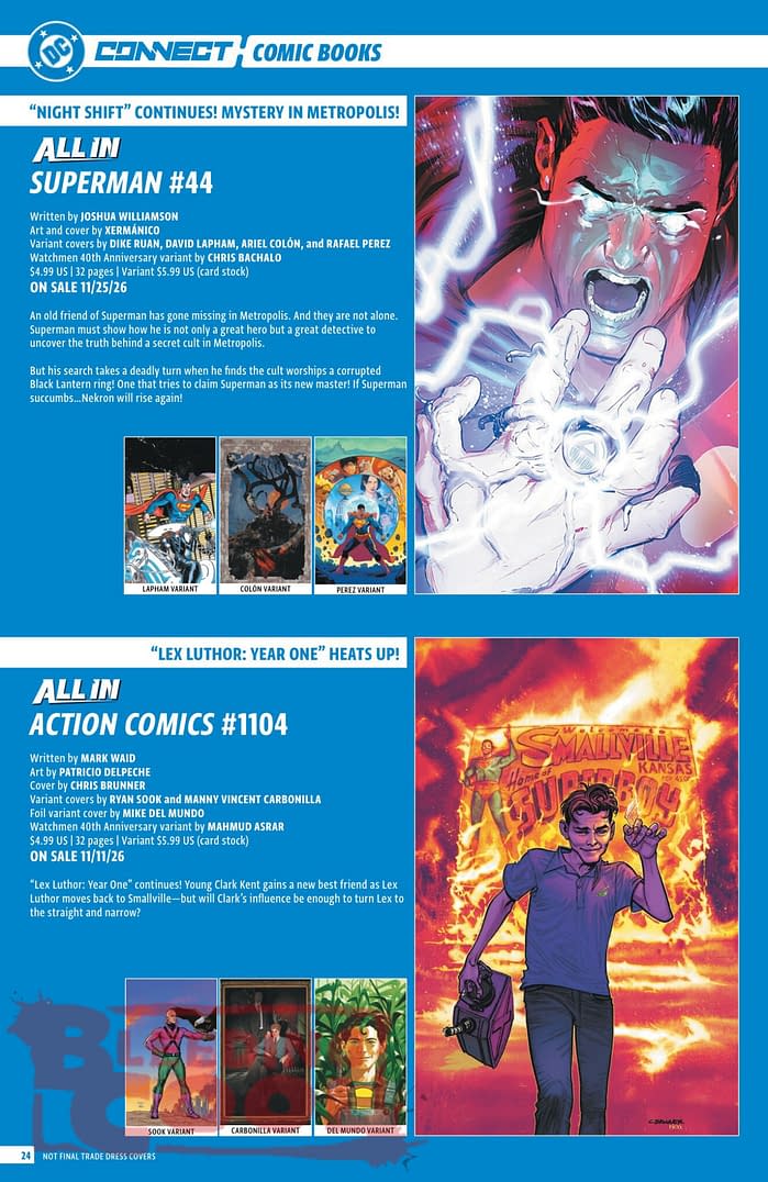 DC Comics Full Official November 2026 Solicits