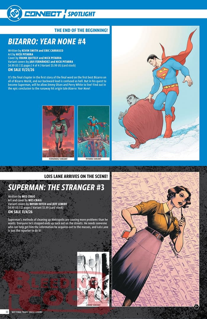 DC Comics Full Official November 2026 Solicits And Solicitations