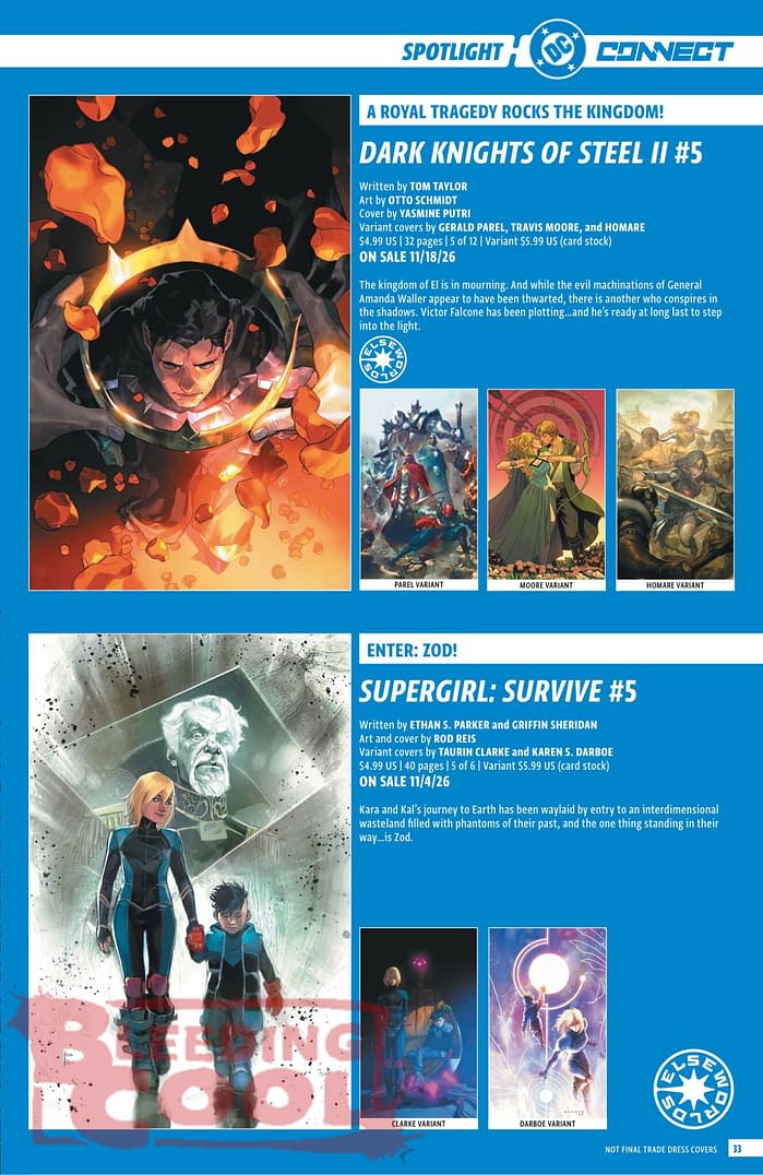 DC Comics Full Official November 2026 Solicits And Solicitations