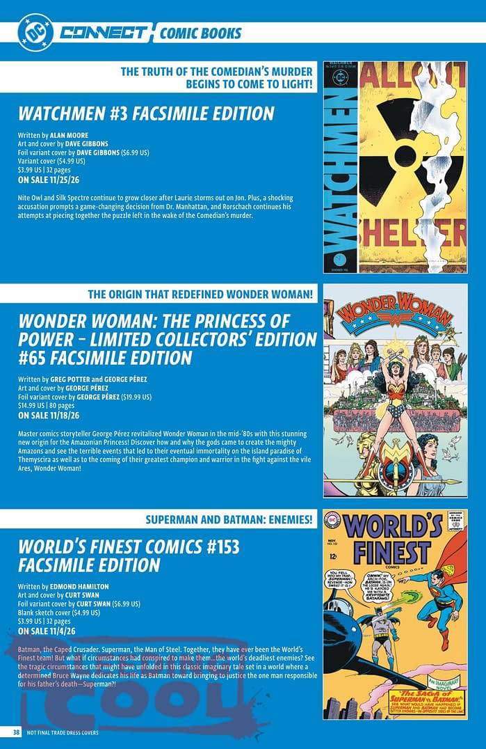 DC Comics Full Official November 2026 Solicits And Solicitations
