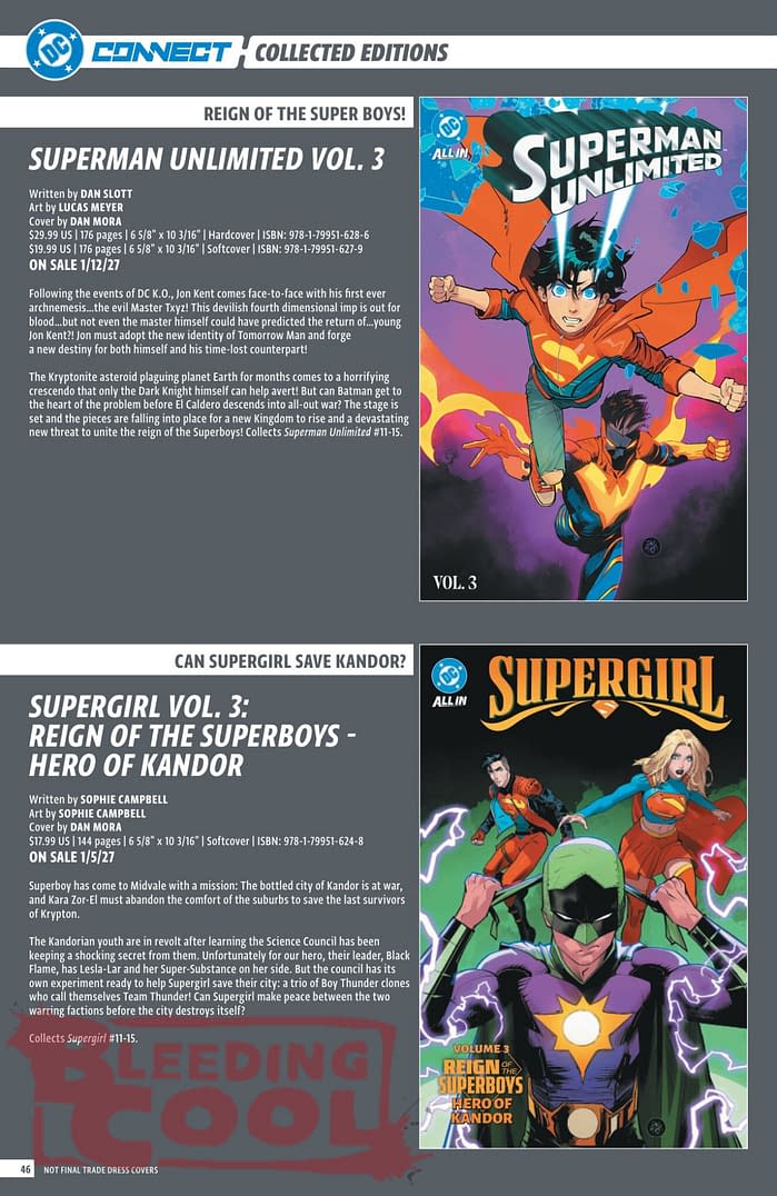 DC Comics Full Official November 2026 Solicits And Solicitations