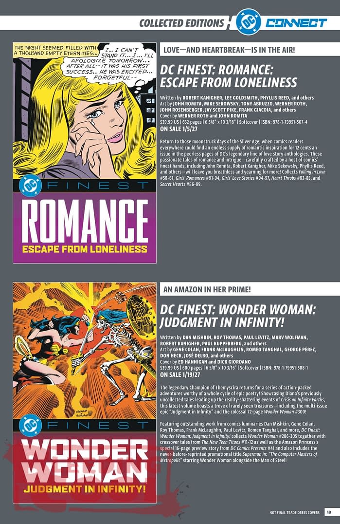 DC Comics Full Official November 2026 Solicits And Solicitations