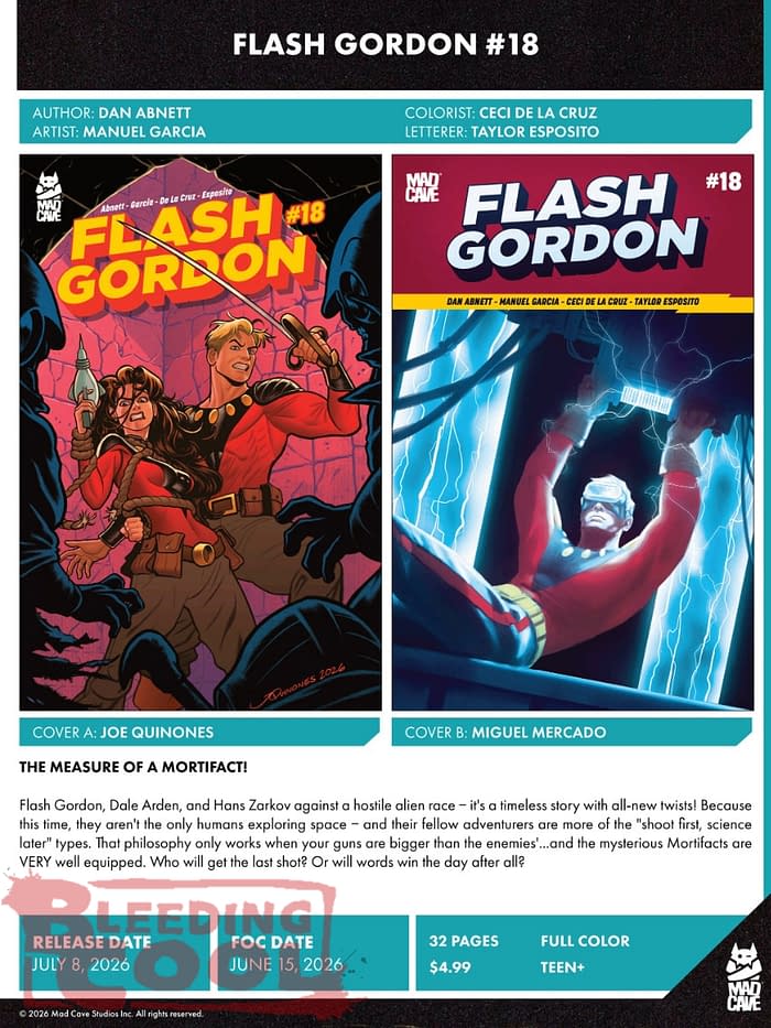 Mad Cave Studios July 2026 Solicits And Solicitations