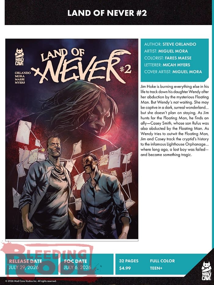 Mad Cave Studios July 2026 Solicits And Solicitations