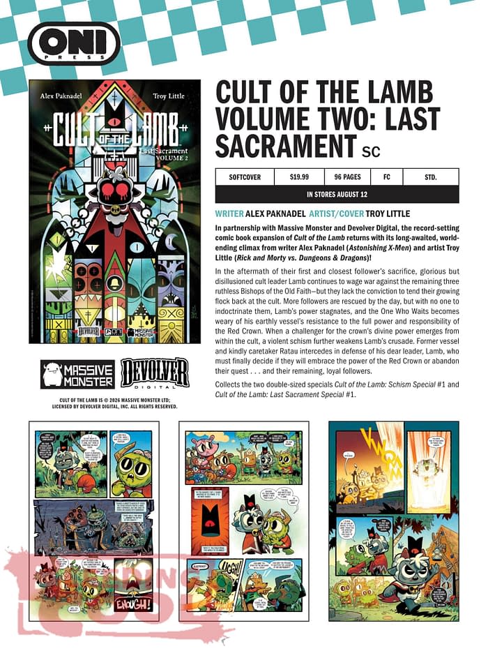 Oni Press August 2026 Solicits