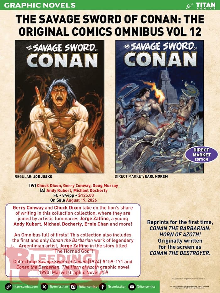 Titan Comics August 2026 Solicits And Solicitations