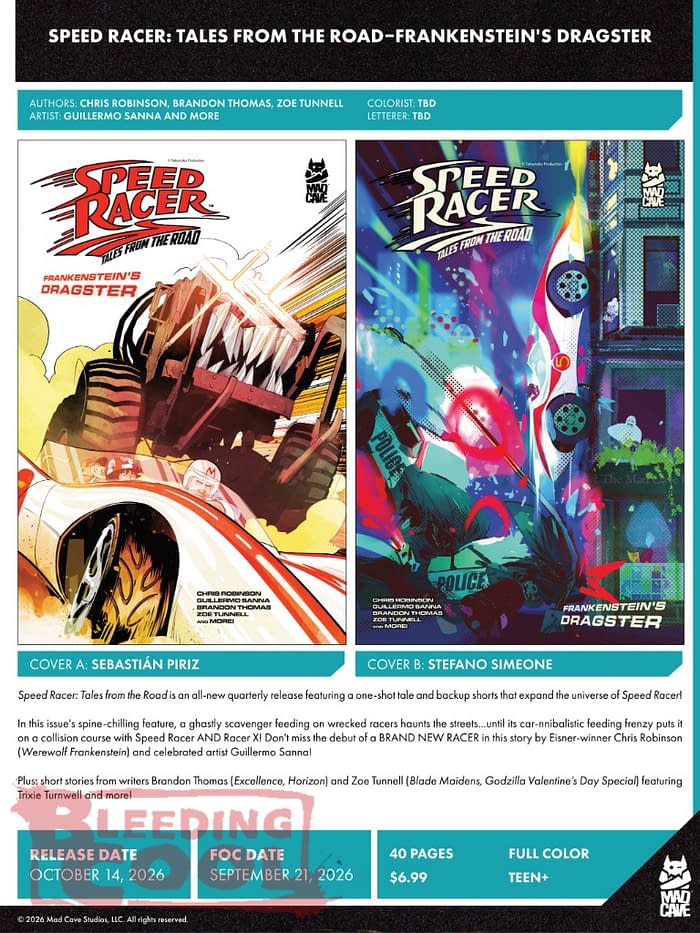 Mad Cave Official Full October 2026 Solicits And Solicitations