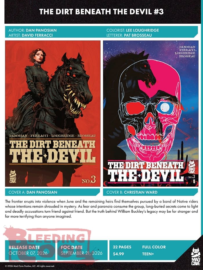 Mad Cave Official Full October 2026 Solicits And Solicitations