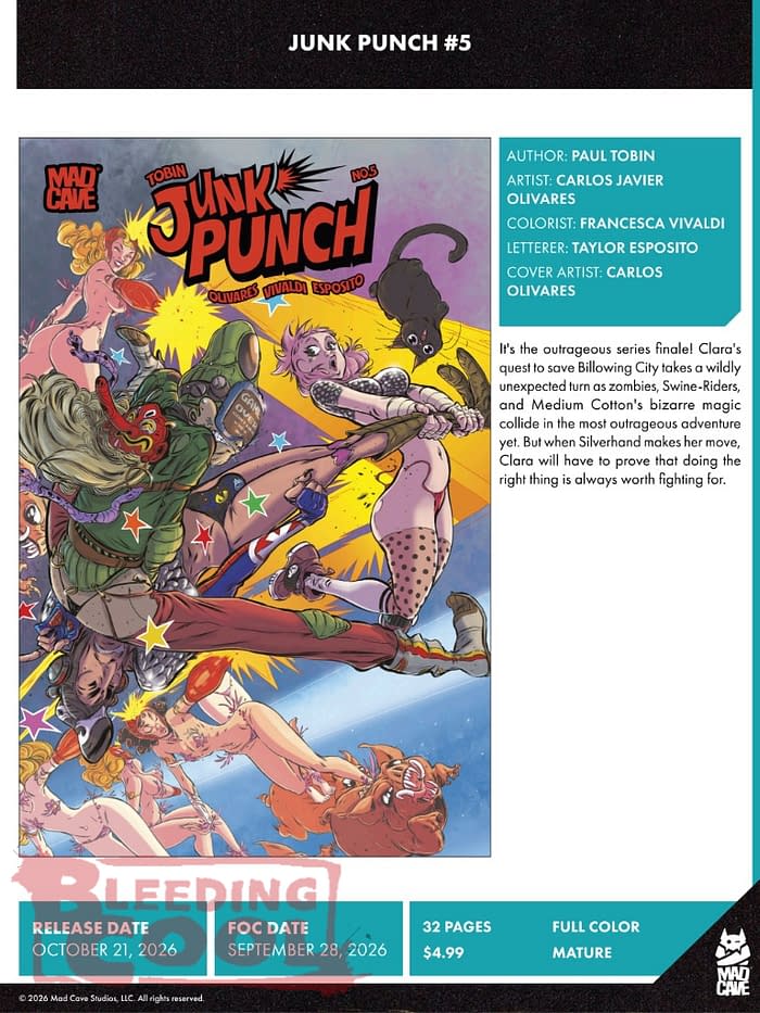 Mad Cave Official Full October 2026 Solicits And Solicitations