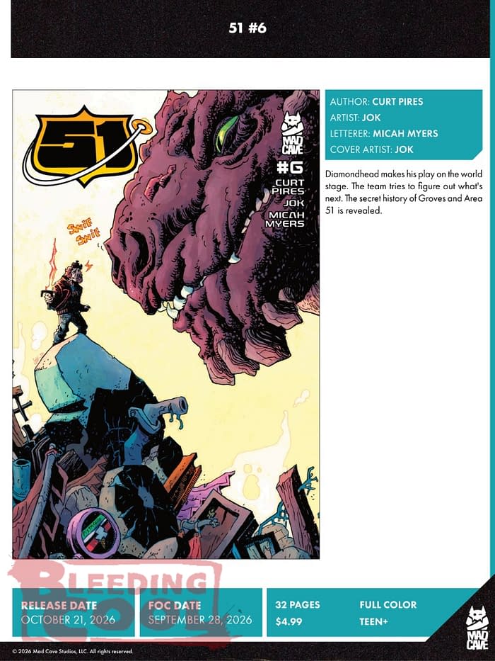 Mad Cave Official Full October 2026 Solicits And Solicitations