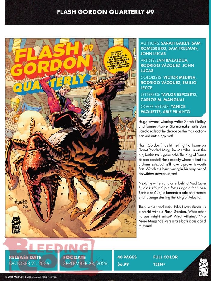 Mad Cave Official Full October 2026 Solicits And Solicitations